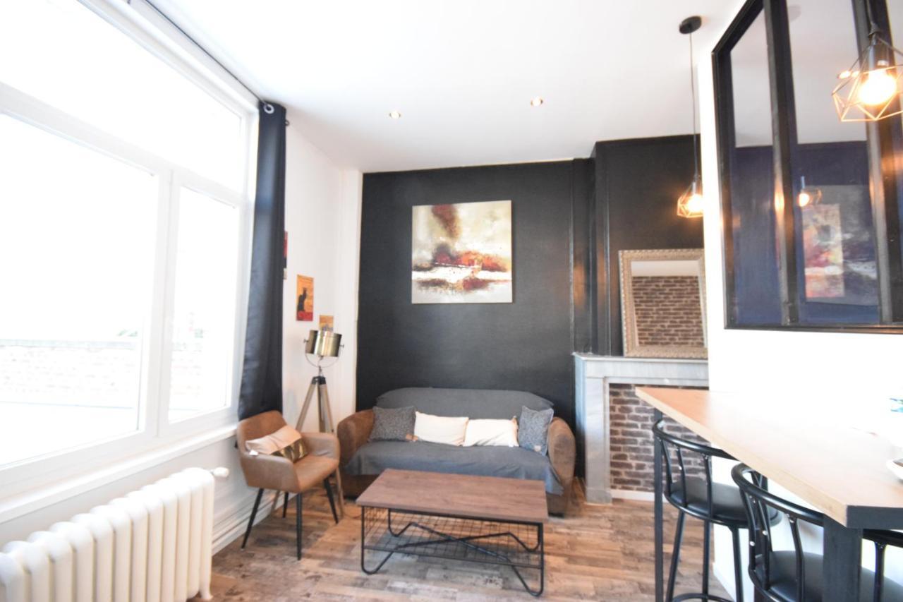 Lerelaisdodile11 - Bel Appart Chic Indust - Hypercentre - Tram Valenciennes Exterior foto